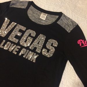 PINK VEGAS Baseball Tee